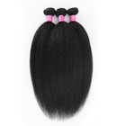 Yaki Straight Bundles 12a 100  Unprocessed Brazilian Virgin Human Hair Extension