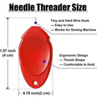 20pcs Needle Threaders For Hand Sewing Plastic Wire Hook Simple Threader Needles