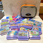 Lot Of 18 Vtech Vsmile Game Cartridges  Ages 4-8 Some Rare Htf  Case  Books Gc5