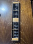 Soroban Style Wooden Abacus Counting Frame Black Beads 27 Rows