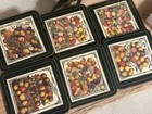Vintage Pimpernel Coasters Basket Of Fruit Cork Back Set Of  6 