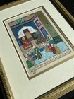 Antique Ottoman Islamic Manuscript Miniature Isa Jesus Hand Painted Framed