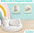Baby Keepsake Hand Casting Kit With Shadow Box Frame - Plaster Hand Mold
