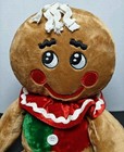 Dan Dee 15  Gingerbread Plush Boy Stuffed Toy Christmas Red Green White Buttons