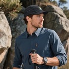 Quick Dry Short Brim Hat For Men Ultralight 5 Panel Camouflage S-dsbh03-black