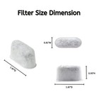Charcoal Water Filters For Cuisinart Coffee Part Dcc-rwf By Nispira 12 Pk