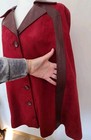 Vntg New England Sportswear Co  Suede leather Cape Cosplay Steampunk Equestrian