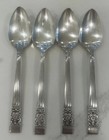 Vtg Set Of 4 Oneida Community Coronation 6    Teaspoons Silverplate 1936 Silverwar
