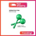 Hilaza Extra Loud Maracas For Kids Adults  8 Inch  Set Of 2  Green