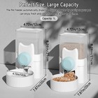 Hanging Automatic Pet Food And Water Dispenser auto Rabbit Feeder For Cage gu   