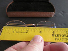 12 Carat Gold Filled Vintage Rimless Bifocal Eyeglasses And Hard Case        B66