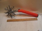 Vintage Original 14  Garden Weasel Rotary Cultivator Handheld Gardening 2 Stars