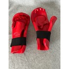 Ata Martial Arts Sparring Gear Set Red Head Guard And Hand Pads Taekwondo Karate