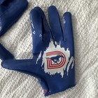 Smu Mustangs Team Issued D Blue Nike Vapor Football Gloves 2xl