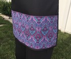 Black Geometric Server Waitress Waist  Apron 3 Pocket Restaurant Classyaprons