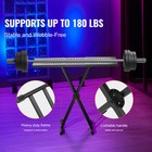 Portable Expandable Dj Table W  Double-x Braced Keyboard Stand Adjustable