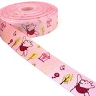 Grosgrain Ribbon  light Pink X Anime Pattern  - 50  Off