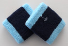 Nike Swoosh Singlewide Wristbands Adult Aquarius Blue college Navy pale Ivory