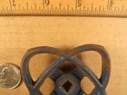 Rare Vintage 3 1 4  Cast Iron Atomic Style Valve Handle Steampunk Industrial