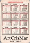 1989 Miami Vice Calendar 10 X 7 Cm  4  X 2 75   Portugal Don Johnson Vintage  7