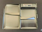  Ladies Night D 01 Silver Cigarette Case W  Built In Lighter Vintage Sexy Lady