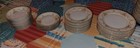 Vintage Meito China Hand Painted Dish Set Made In Japan X7 Complete Settings