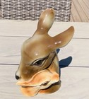 Vintage Royal Copley Ceramic Deer And Fawn Heads Figurine 8 5     Hand Painted