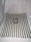 Gray White Stripe Lovey Baby Security Blanket Plush