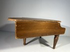 Vtg Doll Mini Wooden Grand Piano Brown White Keys Schoenhut Works Missing Key