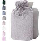 Soft Fluffy Hot Water Bottle Cover Pain Relief Neck Comfort Winter Warmth New