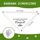 Dog Bandana Bridal Shower Gifts Engagement My Mommy And Daddy Got Married 2025