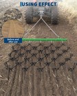 5x4 5 Ft Heavy Duty Steel Drag Harrow  3 8  Tines Chain For Atv Leveling Grading