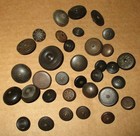 Collection Lot 60  Antique Goodyear Rubber Patent 1851 Buttons - Pin Shank 