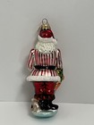 Christopher Radko Ring In The Holidays Limited Ed Rare Santa Christmas Ornament