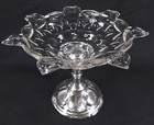 Large Dutch Antique Engraved  833 Silver   Glass Compote - Lion Passant  2 