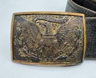 Spanish American War Us Army Officer Belt   Buckle 19th Century Spanam Era Brass