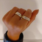 Solid 925 Sterling Silver Band   Statement Handmade Spinner Ring All Size R-102