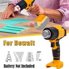 Heat Gun For Dewalt 18v 20v Li-ion Battery Wireless Hot Air Gun With 4 Nozzles