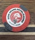Mgm Grand Hotel Casino  5 Poker Gaming Chip Las Vegas Nevada