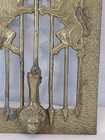  Antique Brass Metal Speakeasy Door Knocker Exterior Grill Lions Vintage 