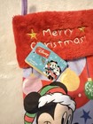 Minnie And Mickey Mouse Disney Christmas Stocking New With Tag