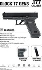 Umarex Glock 17 Gen 3 Air Pistol  177 Cal W  Extra Mag  Bb Jug   5 Co2  2255208 