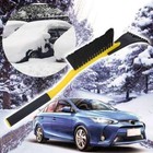 2-in-1 Ice Scraper With Brush For Car Windshield Snow Remove Frost Broom Cleaner