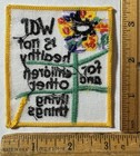 Vintage War Is Not Healthy For Children Iron On Patch Vietnam Hippie Anti Nos