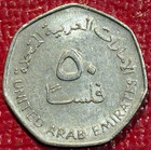 High Grade Xf au 1998 United Arab Emirates 50 Fils Coin-sep090