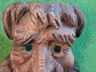 Antique Hand Carved Theater Wooden Old Man W beard Face Mask Ooak 