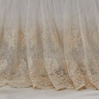 Boho Bohemian Girl Baby Nursery Lace Crib Bed Skirt Dust Ruffle - Solid Color   