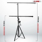5 Core Dj Light Stand Tall Crank Stage Lighting Truss System Adjustable W T Bar