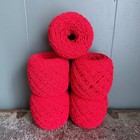 Reclaimed Vintage Silk Cotton Blend Dk Yarn 1003 Yds Bright Red 438g  5 Cakes 