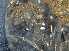 Etched Star Of David Crystal Serving  Vegetable Tray- Three Sections 11   
